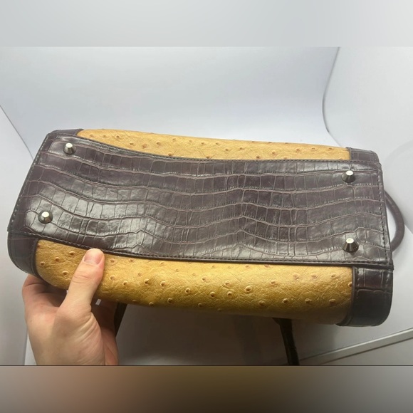 Prada Ostrich Leather Handbag/ Prada bag RARE - Picture 5 of 6